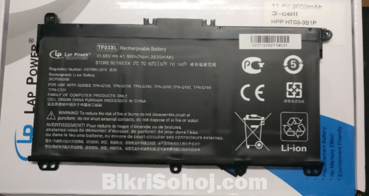 Laptop Li-ion Battery Model TF03XL